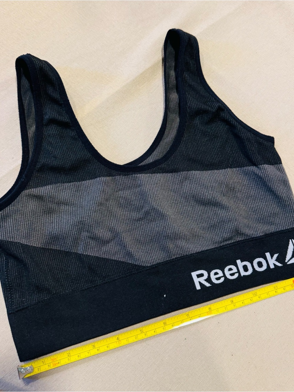 Reebok Women's Black Mesh Athletic Bralette